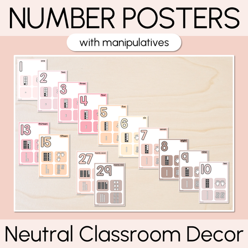 Resource preview 5 for Neutral Learning Displays - Mathematics Bundle