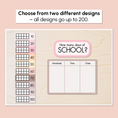 Resource preview 3 for Days of School Display - Neutral Classroom Decor