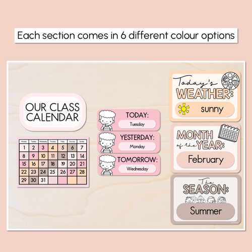 Resource preview 2 for Calendar & Weather Display - Neutral Classroom Decor