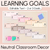 1 for Student Learning Goals - Editable Post-It Goal Mats - Neutral Classroom Decor