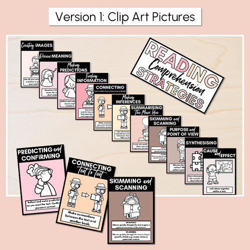 Resource preview 2 for Neutral Comprehension Strategies Posters- Neutral Classroom Decor