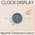 1 for Neutral Clock Display - Neutral Classroom Decor