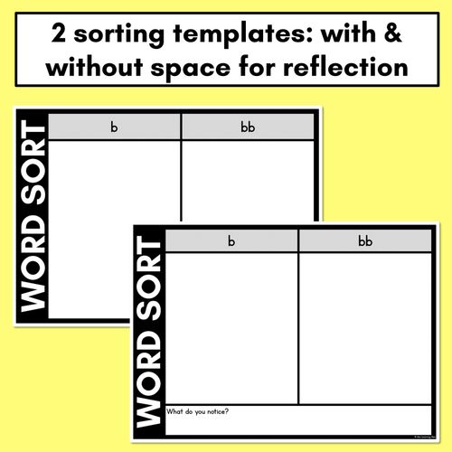 Resource preview 4 for CONSONANT PHONEME B WORD SORT