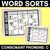 1 for CONSONANT PHONEME C WORD SORT