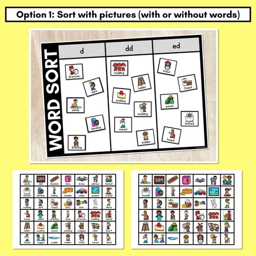 Resource preview 2 for CONSONANT PHONEME D WORD SORT