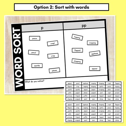 Resource preview 3 for CONSONANT PHONEME P WORD SORT