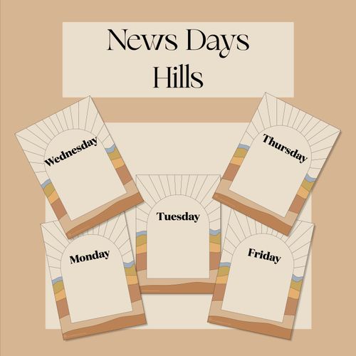 Resource preview 1 for News Grouping Posters- Hills