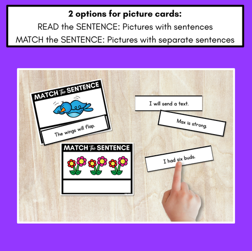 Resource preview 2 for QU NG X Decodable Sentences - Read and Match