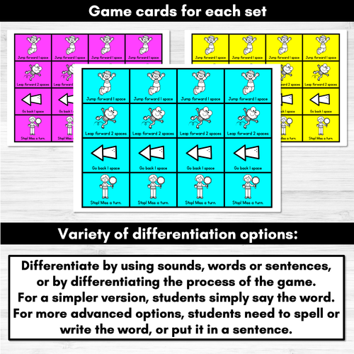 Resource preview 4 for Digraphs Phonics Board Games - Digraphs, Decodable Words and Sentences