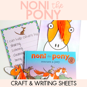 Noni the Pony Rescues a Joey- Craft and Writing Sheets - Book Week 2019