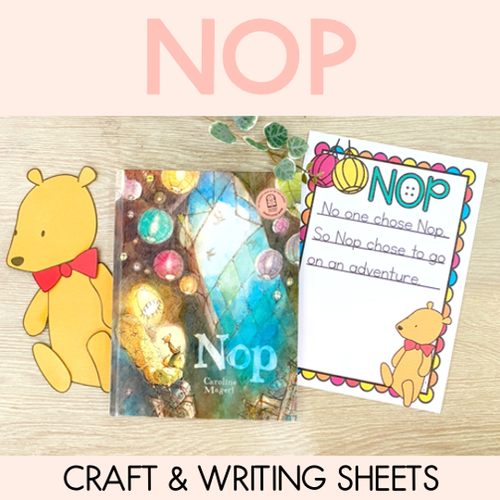 Resource preview 1 for Nop Bear Craft - Craft and Writing Sheets - Book Week 2020