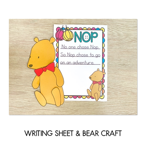 Resource preview 2 for Nop Bear Craft - Craft and Writing Sheets - Book Week 2020