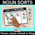 1 for Noun Sort Cut & Paste Worksheets - Set 1