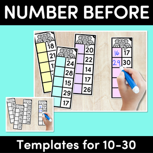 NUMBER BEFORE Task Cards: 10-30