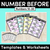 1 for NUMBER BEFORE Worksheets & Templates 10-30