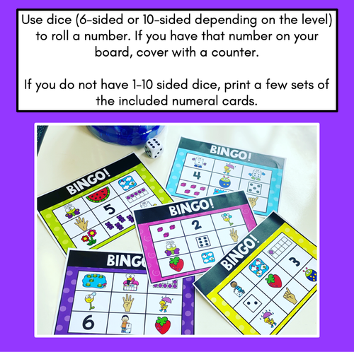 Resource preview 3 for Number Bingo for Numbers 1-20 - Different ways to represent numbers 1-20