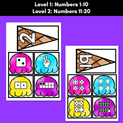 Resource preview 3 for Number Match Ice-Cream Game - Numbers 1-20