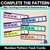 1 for Number Patterns - Complete the Pattern Task Cards - Skip Counting Forwards & Backwards by 2