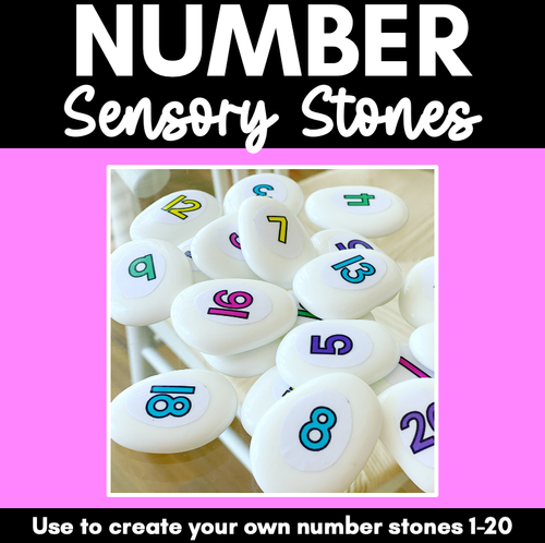 Resource preview 1 for DIY Number Manipulatives - NUMBER STONES FREEBIE