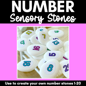 DIY Number Manipulatives - NUMBER STONES FREEBIE