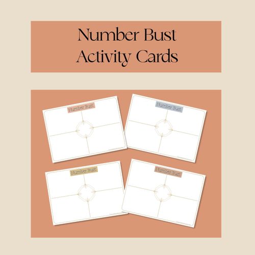 Number Bust Activity Cards - Mrs Learning Bee