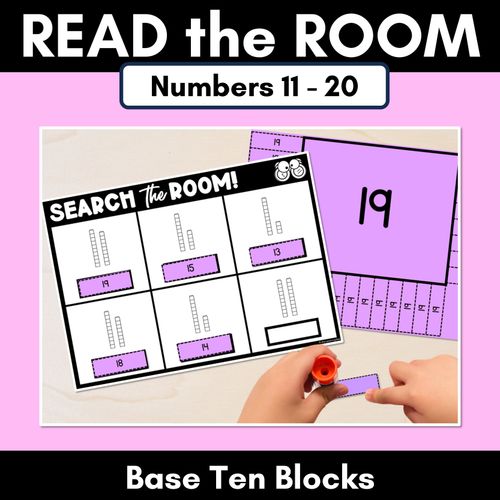 Resource preview 1 for READ THE ROOM - Numbers 11-20 Base Ten Blocks