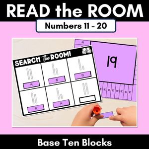 READ THE ROOM - Numbers 11-20 Base Ten Blocks