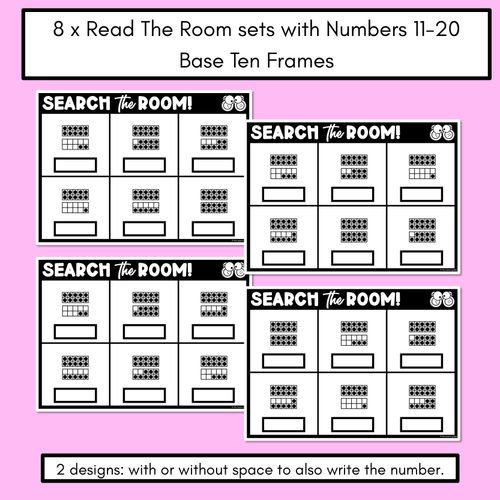 Resource preview 2 for READ THE ROOM - Numbers 11-20 Base Ten Frames