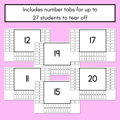 Resource preview 3 for READ THE ROOM - Numbers 11-20 Base Ten Frames