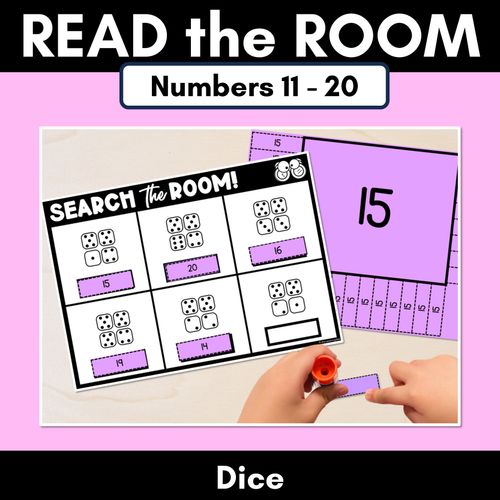 Resource preview 1 for READ THE ROOM - Numbers 11-20 Dice