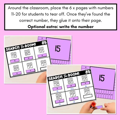 Resource preview 4 for READ THE ROOM - Numbers 11-20 Dice