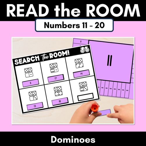 Resource preview 1 for READ THE ROOM - Numbers 11-20 Dominoes