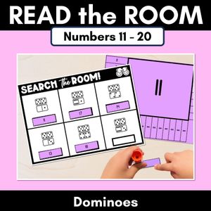 READ THE ROOM - Numbers 11-20 Dominoes