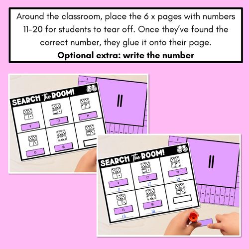 Resource preview 4 for READ THE ROOM - Numbers 11-20 Dominoes