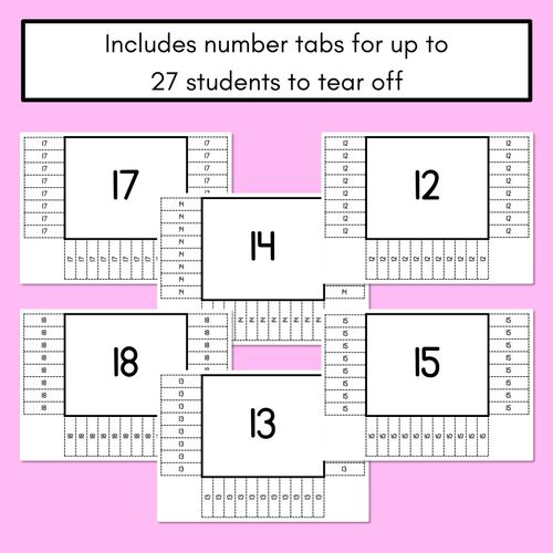 Resource preview 3 for READ THE ROOM - Numbers 11-20 Fingers