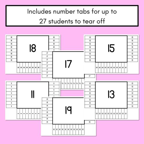 Resource preview 3 for READ THE ROOM - Numbers 11-20 Mixed Manipulatives