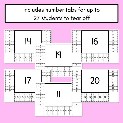 Resource preview 3 for READ THE ROOM - Numbers 11-20 Tallies