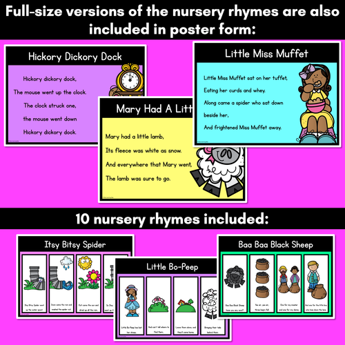 Resource preview 3 for Nursery Rhyme PowerPoint Slides and Posters