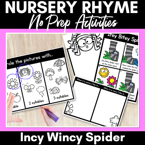 Resource preview 7 for Nursery Rhyme Worksheets Bundle