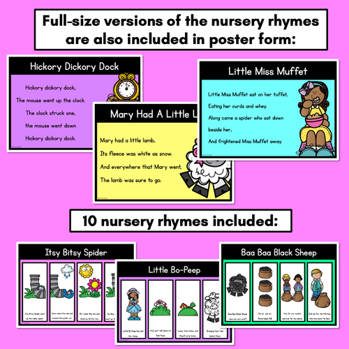 Resource preview 3 for Nursery Rhyme PowerPoint Slides and Posters