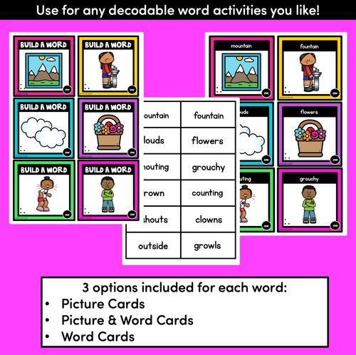 Resource preview 2 for DIPHTHONG OI & OY Word Building Cards