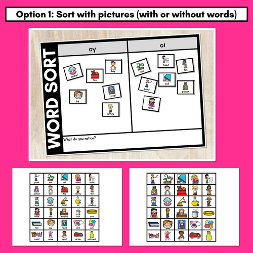 Resource preview 4 for DIPHTHONG OI OY WORD SORT