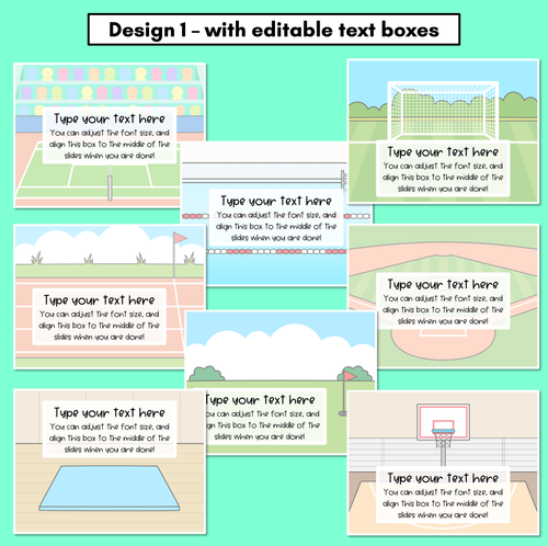 Resource preview 3 for Summer Games Event Locations - Editable Background Slides for Summer Games Activities