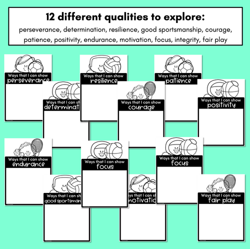 Resource preview 2 for Summer Games Character Traits - Editable Writing Templates for Athlete Qualities