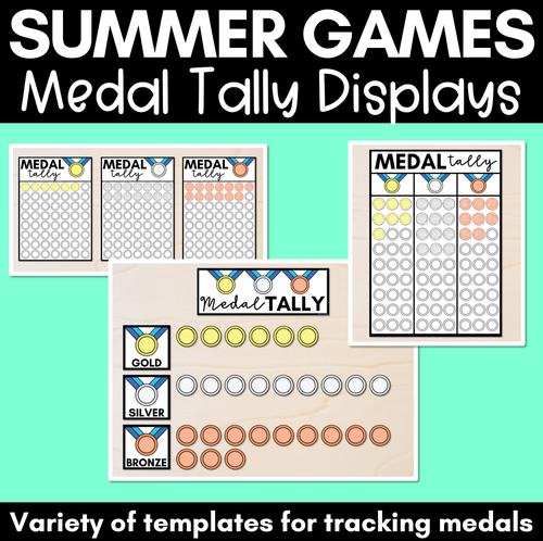 Resource preview 1 for Summer Games Medal Tally Displays