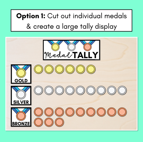 Resource preview 2 for Summer Games Medal Tally Displays