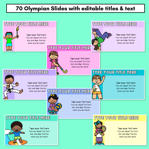 Resource preview 3 for Summer Games - Editable Slides for Summer Games Activities