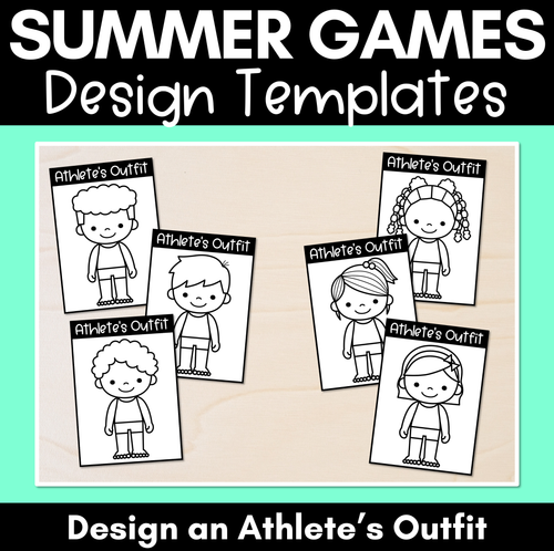 Resource preview 1 for Summer Games Design Templates - Design an Athlete's Outfit