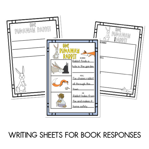 Resource preview 3 for One Runaway Rabbit - Craft and Writing Sheets - Book Week 2020