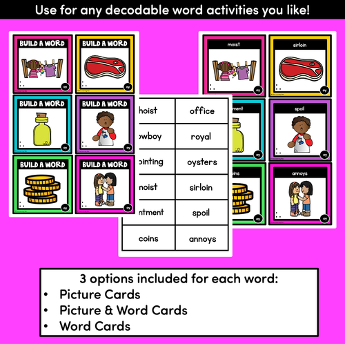 Resource preview 2 for DIPHTHONG OW & OU Word Building Cards